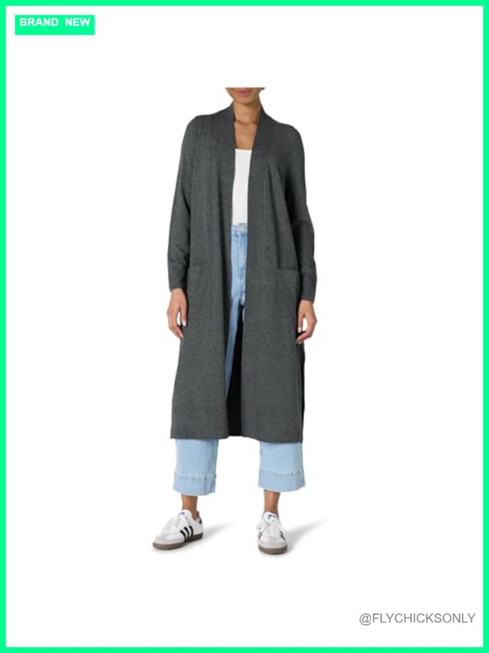 Women's Regular-Fit Lightweight Soft Duster Cardigan Sweater Viscose Blend